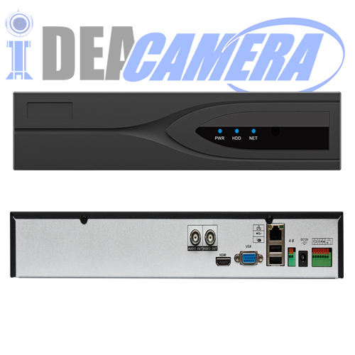 4CH 2MP H.265 NVR,Double antenna,Support WIFI Camera,4CH Playback,4CH 1080P@FPS