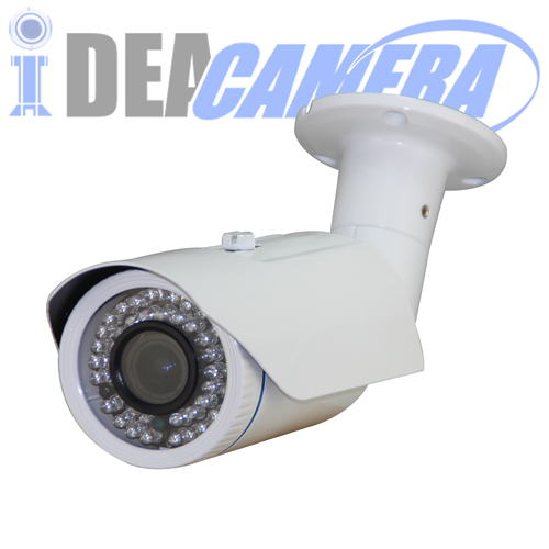 4MP IR Waterproof Bullet HD H.265 IP Camera, 3MP 2.8-12mm Varifocal Lens with IR CUT, POE Power Supply, VSS Mobile APP.