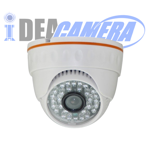 4MP Plastic IR Dome AHD Camera, 4MP HD 3.6mm Lens, Low illumination, UTC Control, AHD/CVI/TVI/CVBS 4-in-1.