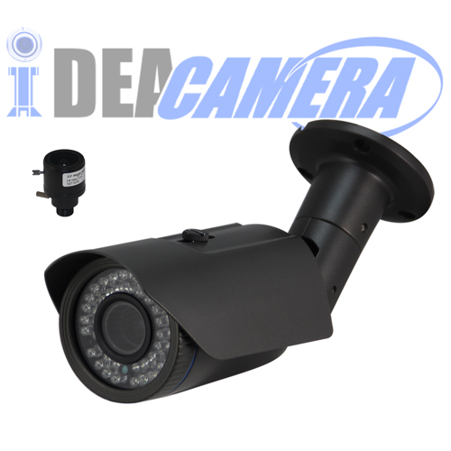 4MP Waterproof Bullet IR AHD Camera with 4MP 2.8-12mm Varifocal Lens, Low illumination, UTC Control, AHD/CVI/TVI/CVBS 4-in-1.