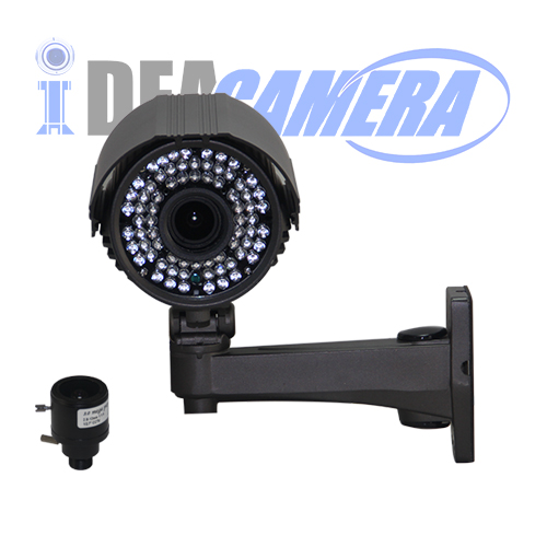 4MP Waterproof Bullet IR AHD Camera with 4MP 2.8-12mm Varifocal Lens, Low illumination, UTC Control, AHD/CVI/TVI/CVBS 4-in-1.