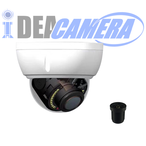 HD H.265 2.0Megapixels Vandal-proof IR Dome IP Camera, VSS Mobile APP, Supports face detection.