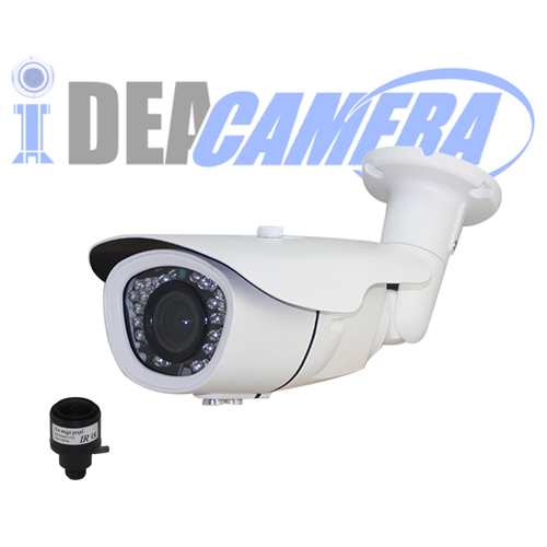 4K IP Camera, H.265 IR Waterproof, 3840*2160@25/30fps Resolution, Audio in with POE Power Supply, Support Face Detection, VSS Mobile App, ONVIF 2.6
