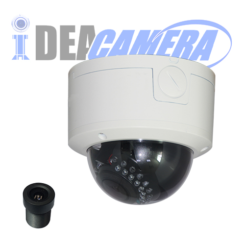 5MP IP Camera with Audio in, 5MP H.265 IR Metal Dome IP Camera, POE Power ,5MP@20fps/4MP@30fps Resolution, Support Face Detection, VSS Mobile Cloud App, ONVIF 2.6.